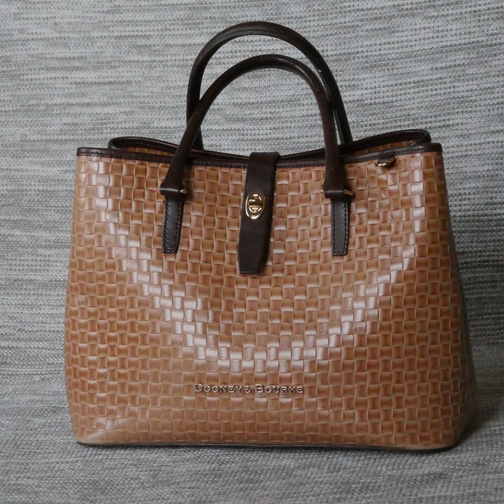 Dooney & Bourke Lilliana Leather Woven Text Tote